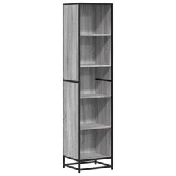 Berkfield Home Modern Book Cabinet Grey Sonoma 40x35x170.5 cm Engineered Wood - thumbnail 3