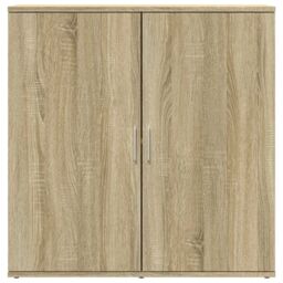Berkfield Home Sideboard Sonoma Oak 79x38x80 cm Engineered Wood in Brown - Size: 79 x 38 x 80 cm - thumbnail 5