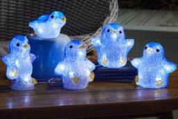 Marco Paul 5pc Pre-Lit Christmas Penguins String Lights in Blue