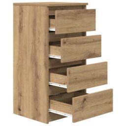 Berkfield Home Sideboard Artisan Oak 37.5x35x76 cm Engineered Wood in Brown - thumbnail 5
