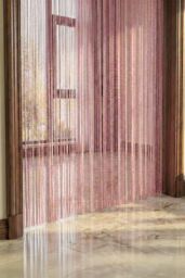 Homescapes Polyester High Density String Curtain in Pink - thumbnail 3