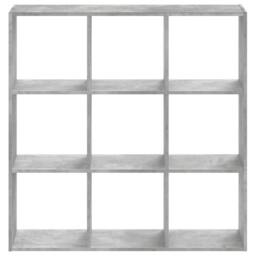 Berkfield Home Bookcase Concrete Grey 102x32x102 cm Engineered Wood - Size: 102 x 32 x 102 cm - thumbnail 4