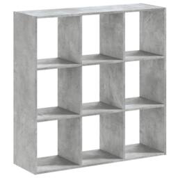 Berkfield Home Bookcase Concrete Grey 102x32x102 cm Engineered Wood - Size: 102 x 32 x 102 cm - thumbnail 6