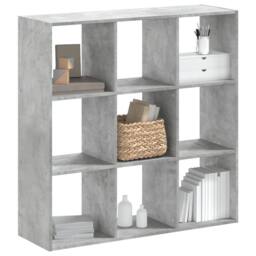 Berkfield Home Bookcase Concrete Grey 102x32x102 cm Engineered Wood - Size: 102 x 32 x 102 cm - thumbnail 1