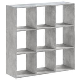 Berkfield Home Bookcase Concrete Grey 102x32x102 cm Engineered Wood - Size: 102 x 32 x 102 cm - thumbnail 2