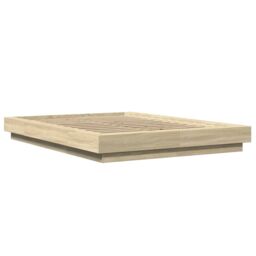 Berkfield Home Bed Frame without Mattress Sonoma Oak 120x190 cm Small Double in Brown - thumbnail 3