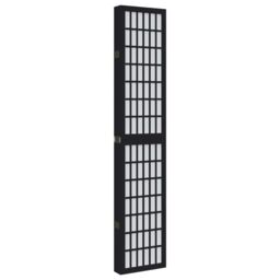 Berkfield Home Room Divider 6 Panels Black Solid Wood Paulownia - thumbnail 5