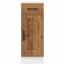 Berkfield Home Kitchen Base Cabinet Kalmar Old Wood Engineered Wood in Brown - thumbnail 4