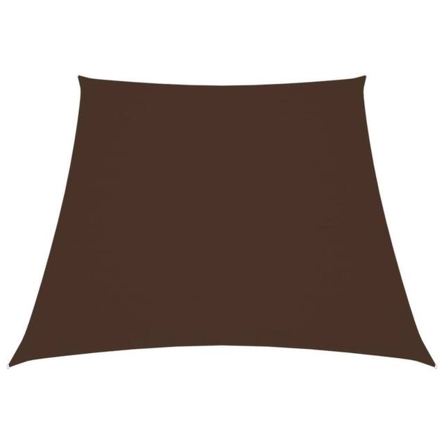 Berkfield Home Sunshade Sail Oxford Fabric Trapezium 2/4x3 m Brown - image 1