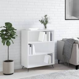 Berkfield Home Bookcase White 69.5x32.5x90 cm Engineered Wood - thumbnail 2