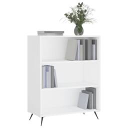 Berkfield Home Bookcase White 69.5x32.5x90 cm Engineered Wood - thumbnail 3