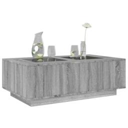 Berkfield Home Durable Coffee Table with Infinity LED Grey Sonoma 116x69x40 cm - Size: 116 x 69 x 40 cm - thumbnail 5