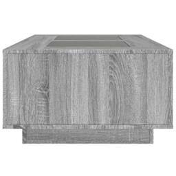 Berkfield Home Durable Coffee Table with Infinity LED Grey Sonoma 116x69x40 cm - Size: 116 x 69 x 40 cm - thumbnail 7