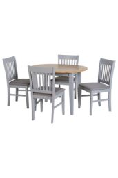 Seconique Oxford Extending Dining Set in Grey - thumbnail 2