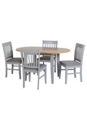 Seconique Oxford Extending Dining Set in Grey - thumbnail 3