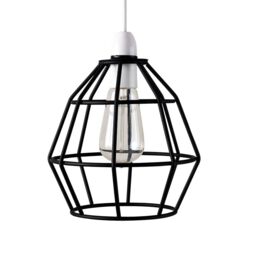 ValueLights Hamish Black Ceiling Pendant Shade - thumbnail 1