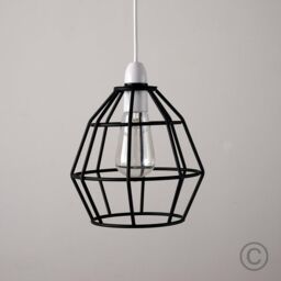 ValueLights Hamish Black Ceiling Pendant Shade - thumbnail 2