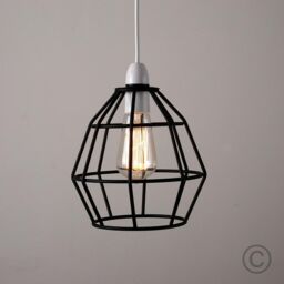 ValueLights Hamish Black Ceiling Pendant Shade - thumbnail 3