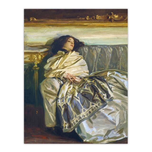 "Artery8 Nonchaloir Reclined Portrait Sargent Wall Art Poster Print - Size: W24"" x H32""" - image 1