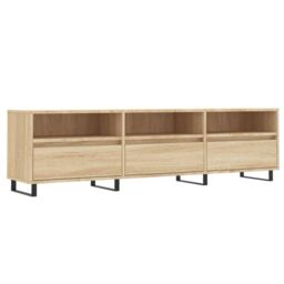 Berkfield Home TV Cabinet Sonoma Oak 150x30x44.5 cm Engineered Wood in Brown - thumbnail 2