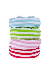 Homescapes Stripe Pleated Round Floor Cushion in Red - Size: 40 cm x 15 cm - thumbnail 4