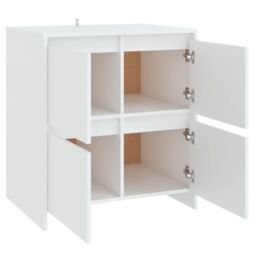 Berkfield Home Sideboard White 70x41x75 cm Engineered Wood - Size: 70 x 41 x 75 cm - thumbnail 5