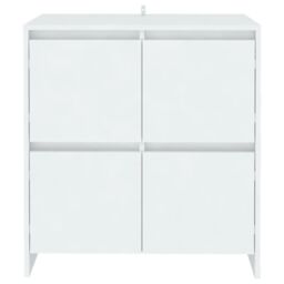 Berkfield Home Sideboard White 70x41x75 cm Engineered Wood - Size: 70 x 41 x 75 cm - thumbnail 3