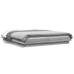 Berkfield Home Bed Frame without Mattress Grey Sonoma 160x200 cm - thumbnail 2