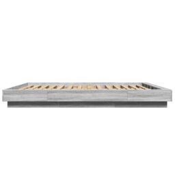 Berkfield Home Bed Frame without Mattress Grey Sonoma 160x200 cm - thumbnail 5