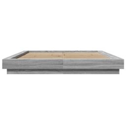 Berkfield Home Bed Frame without Mattress Grey Sonoma 160x200 cm - thumbnail 4