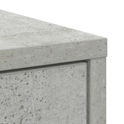 Berkfield Home Sideboard with Drawer Concrete Grey 80x34x76 cm Engineered Wood - Size: 80 x 34 x 76 cm - thumbnail 9