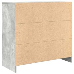 Berkfield Home Sideboard with Drawer Concrete Grey 80x34x76 cm Engineered Wood - Size: 80 x 34 x 76 cm - thumbnail 8