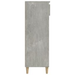Berkfield Home Shoe Cabinet Concrete Grey 40x36x105 cm Engineered Wood - Size: 40 x 36 x 105 cm - thumbnail 5