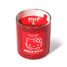 Hello Kitty Repeat Print 1-Wick Candle - Cherry & Rose Scent in Red - Size: Medium - thumbnail 4