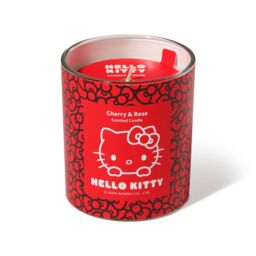 Hello Kitty Repeat Print 1-Wick Candle - Cherry & Rose Scent in Red - Size: Medium - thumbnail 2