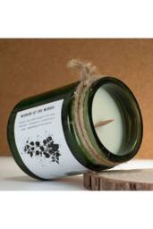 KDMD Twilight Vine Woodwick Soy Candle in Green Jar - thumbnail 3