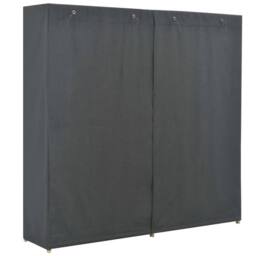 Berkfield Home Wardrobe Grey 173x40x170 cm Fabric - Size: 173 x 40 x 170 cm