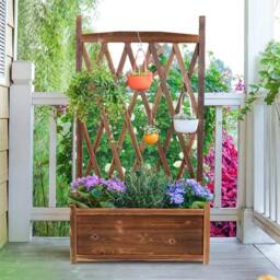 KORVIXA Indoor Outdoor Large Raised Bed Planter Box in Brown - Size: 1.25kg - thumbnail 4