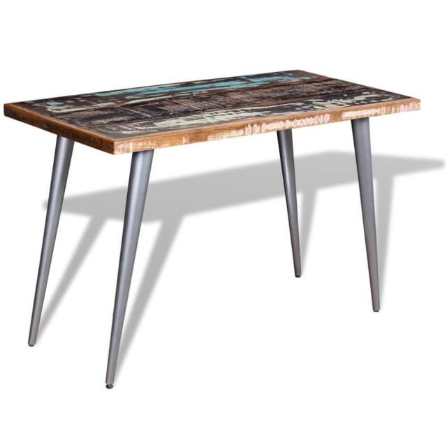 Berkfield Home Beautiful Dining Table Solid Reclaimed Wood 120x60x76 cm - Size: 120 x 60 x 76 cm - image 1