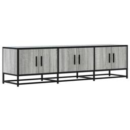 Berkfield Home TV Cabinet Grey Sonoma 150x35x41 cm Engineered Wood & Metal - Size: 150 x 35 x 41 cm - thumbnail 1