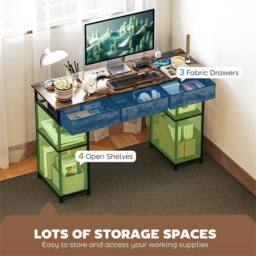 KORVIXA Computer Writing Desk Brown - Size: 0.6m2 - thumbnail 5