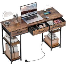 KORVIXA Computer Writing Desk Brown - Size: 0.6m2