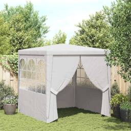 Berkfield Home Professional Party Tent with Side Walls 2.5x2.5 m White 90 g/m ² - thumbnail 2