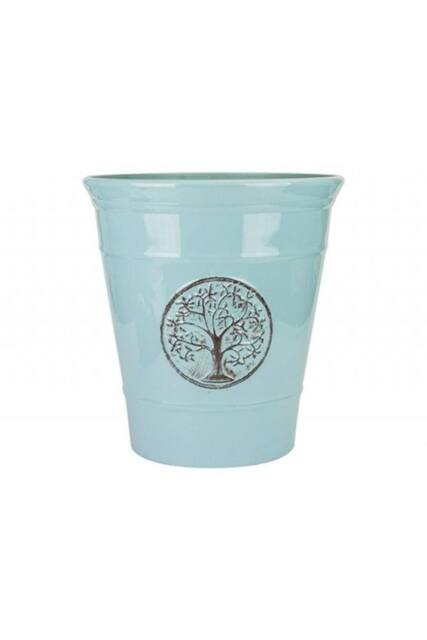 KDMD Powder Blue Deluxe Plastic Planter 40cm - image 1