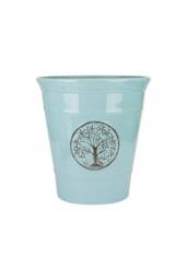 KDMD Powder Blue Deluxe Plastic Planter 40cm