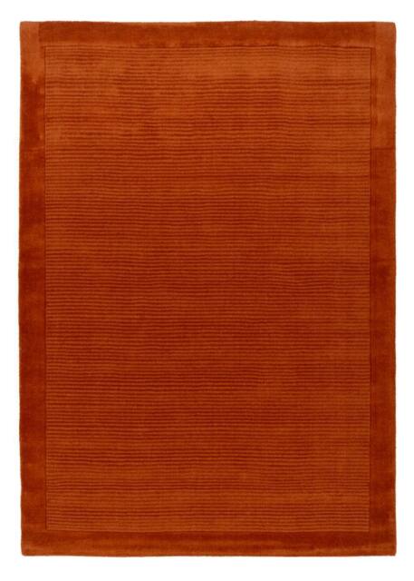 Kukoon Natural Wool Plush Pile Terracotta Area Rug - Size: 120 cm x 170 cm - image 1
