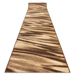 RugsX Heat-Set Fryz Runner in Brown - Size: 100 cm x 340 cm - thumbnail 1