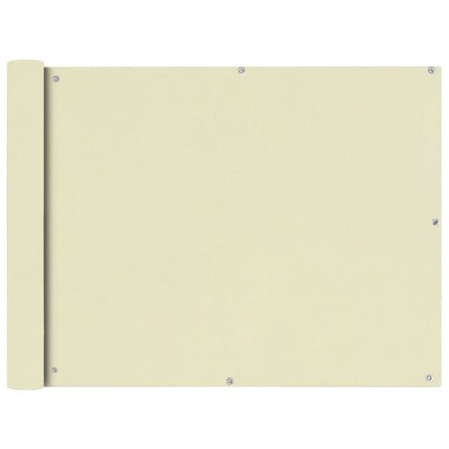 Berkfield Home Balcony Screen Oxford Fabric 90x600 cm Cream - image 1