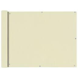 Berkfield Home Balcony Screen Oxford Fabric 90x600 cm Cream - thumbnail 1