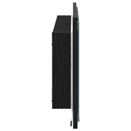 Berkfield Home Bathroom Mirror Black oak Glass, MDF Large Mirror - thumbnail 5
